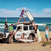 Naucz się surfować z przewodnikiem na 4 koła w Land Roverze